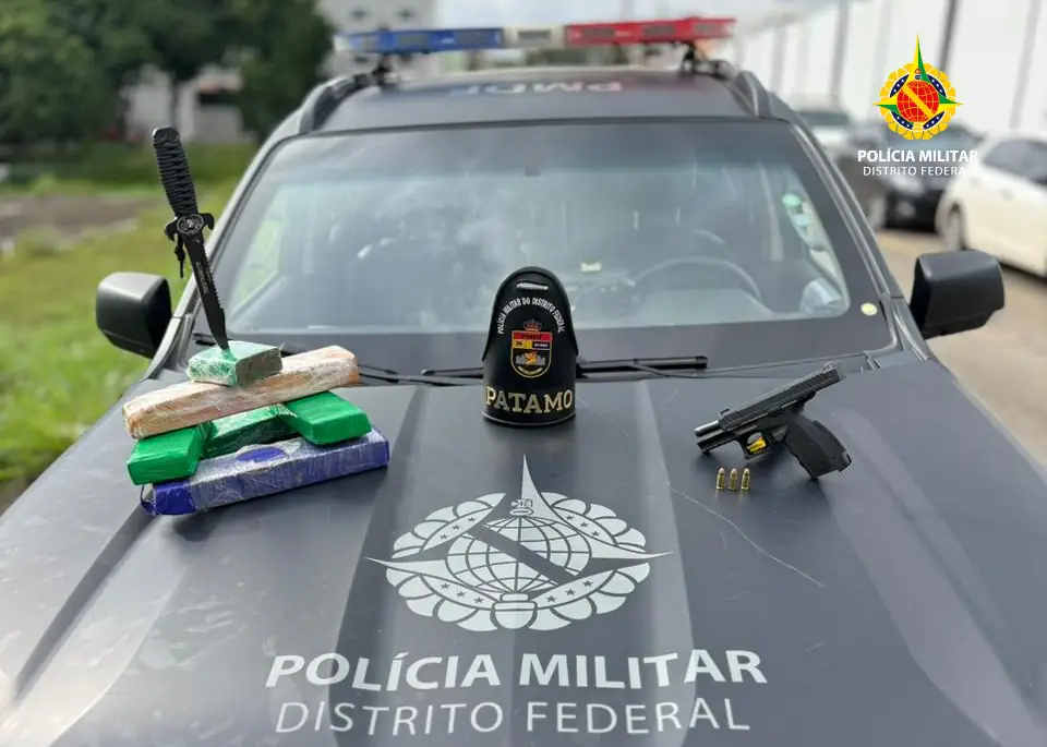 Confronto com a Polícia Militar no Riacho Fundo I Termina com Apreensão de Drogas