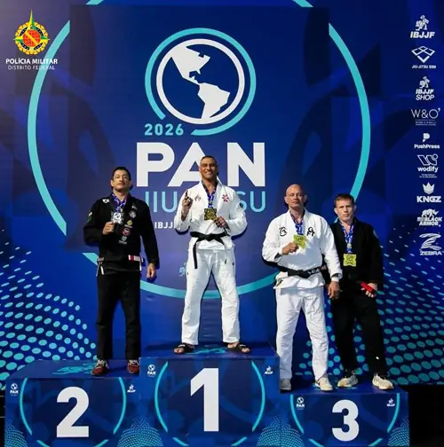 Sargento da PMDF é vice-campeão em torneio internacional de jiu-jitsu nos Estados Unidos