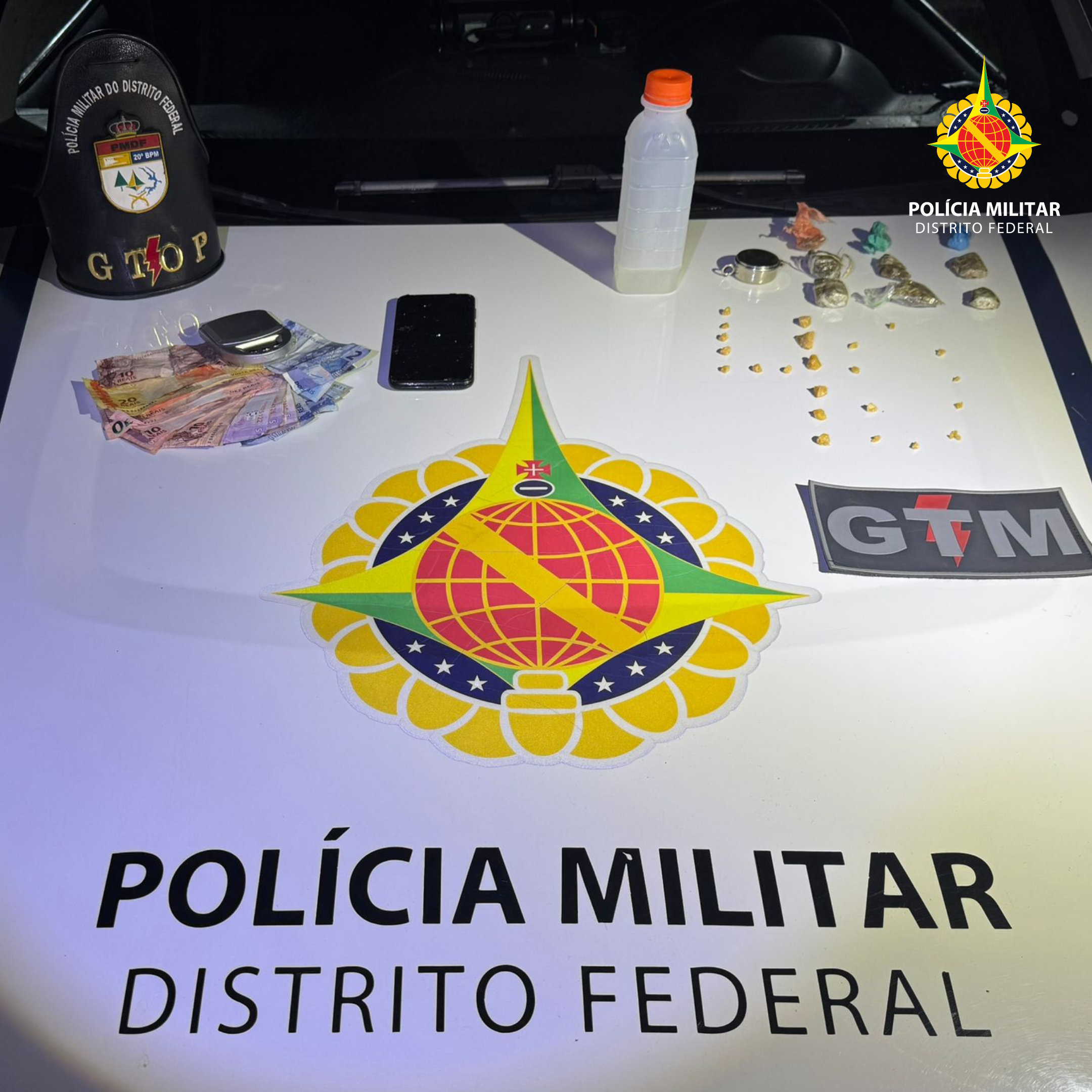 PMDF prende três pessoas por tráfico de drogas no Paranoá