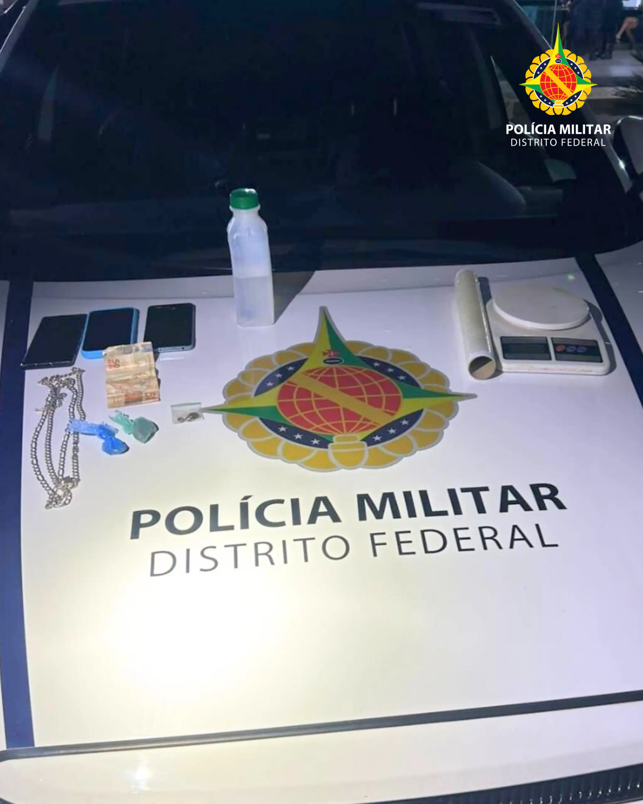 PMDF prende suspeito de tráfico de drogas no Paranoá