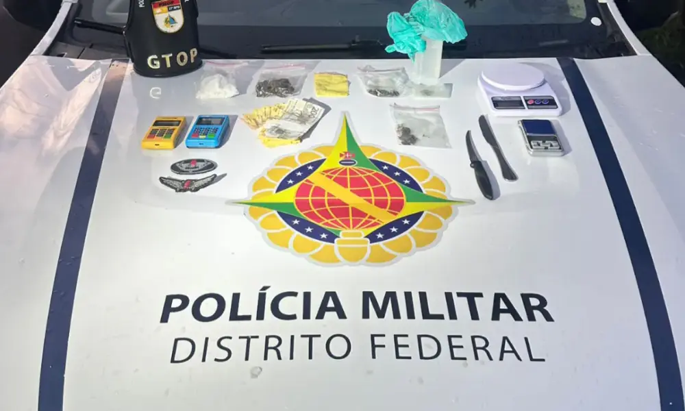PMDF prende suspeito de tráfico de drogas no Recanto das Emas