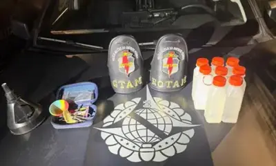 PMDF apreende lança-perfume e prende duas pessoas após interceptação de motocicleta no Recanto das Emas