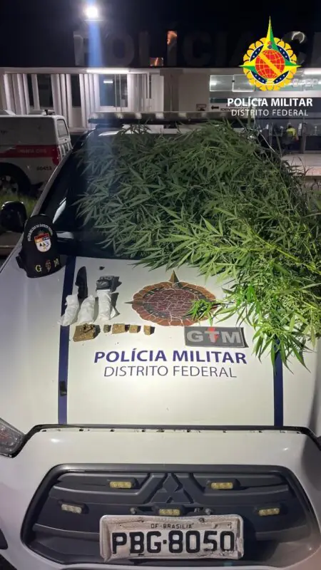 PMDF prende suspeita de tráfico de drogas e apreende entorpecentes no Itapoã