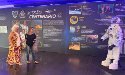 Exposição sobre a Missão Centenário incentiva estudantes a se interessarem pela ciência e a desenvolverem novos talentos