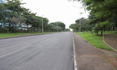 Pavimentação é realizada em trecho da Quarta Avenida do Sudoeste com a Epig
