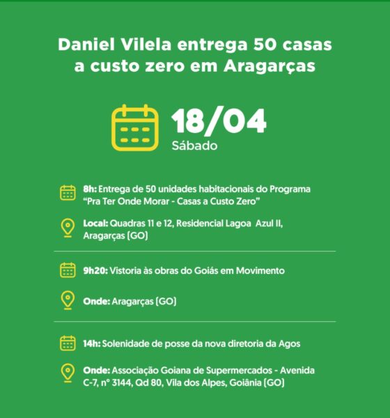 Agenda do governador para sábado