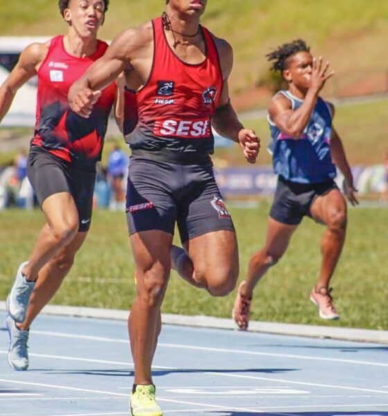 Erik Cardoso quebra recorde nos 100 m, mas marca não é homologada
