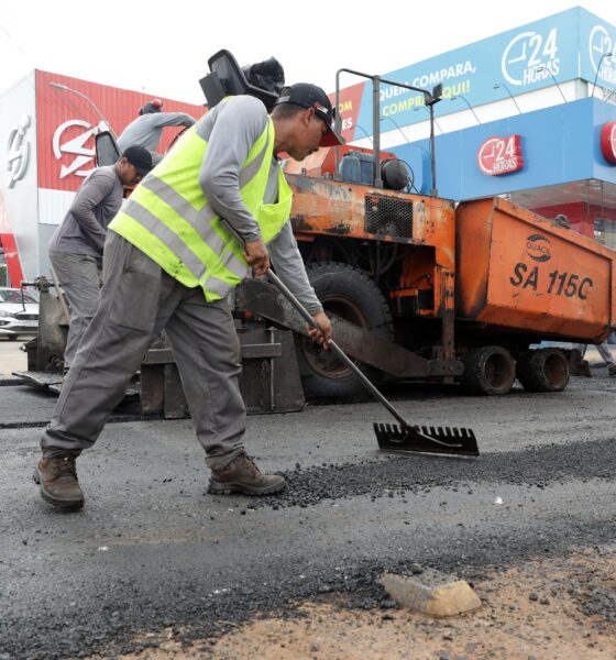 Recapeamento da Avenida Del Lago melhora mobilidade no Itapoã
