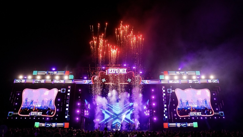 Expomix atrai mais de 35 mil visitantes na primeira noite e coleta 38 toneladas de alimentos