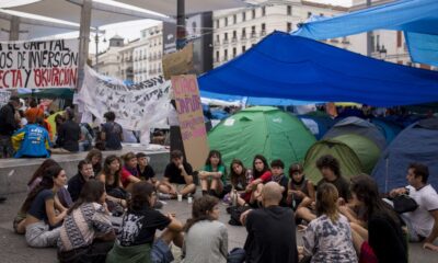 Protestos em Madri completam terceiro dia após despejo de aposentada