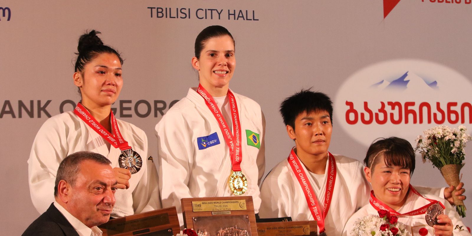 Brasil conquista três medalhas de ouro no Mundial Paralímpico de Judô
