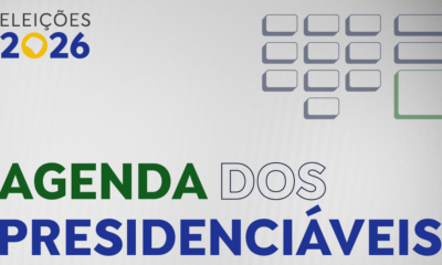 Agenda dos candidatos à Presidência para a próxima segunda-feira (28)