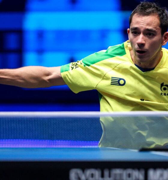 Após 2 vitórias, Calderano encara alemão nesta quinta no China Smash